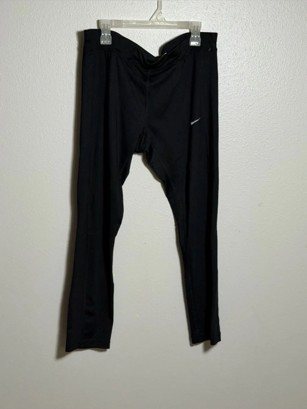 Nike Dri-Fit Women Black Athletic Performance‎ Capri Leggings size L